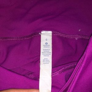 Pink lululemon leggings size 6